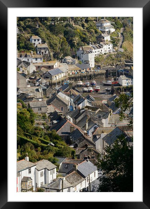Polperro,Cornwall,UK Framed Mounted Print by Peter Towle