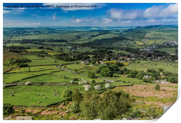 Derbyshire Countryside Print by colin chalkley