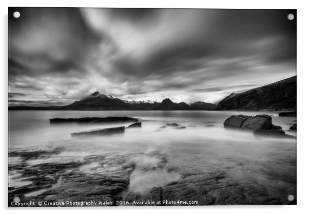 Elgol Seascape Acrylic by Creative Photography Wales