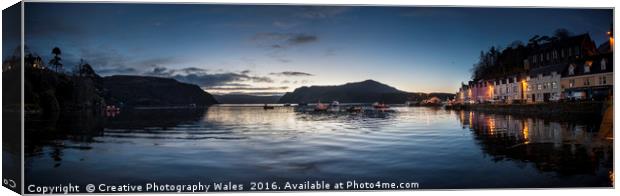 Portree Harbour Dawn Canvas Print by Creative Photography Wales