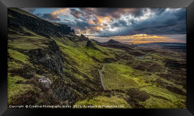 Dawn over the Quiraing Framed Print by Creative Photography Wales