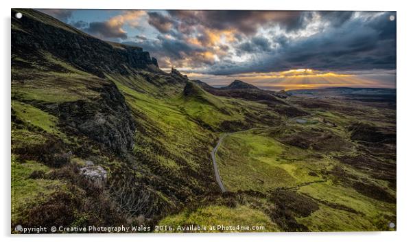 Dawn over the Quiraing Acrylic by Creative Photography Wales