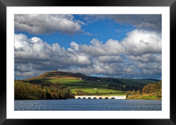 Clouds gathering over Ladybower Framed Mounted Print by Darren Galpin