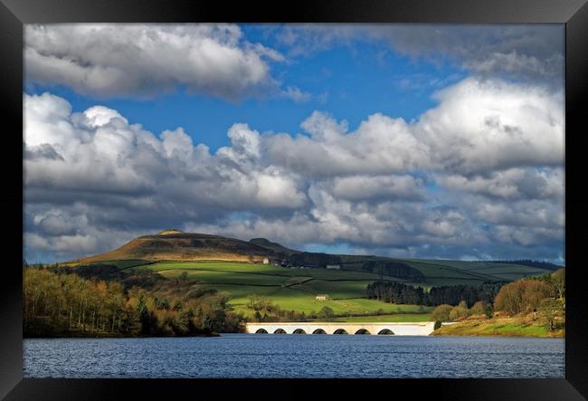 Clouds gathering over Ladybower Framed Print by Darren Galpin
