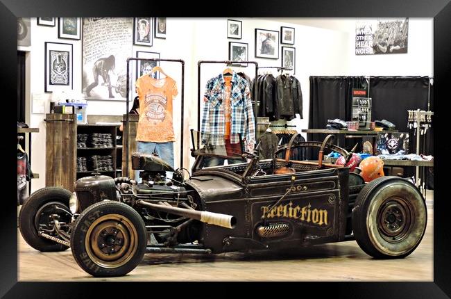           Hot Rod inside Luxor Hotel Las Vegas Framed Print by Andy Smith