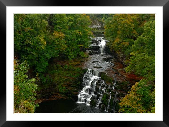           Falls of Clyde New Lanark Framed Mounted Print by Andy Smith