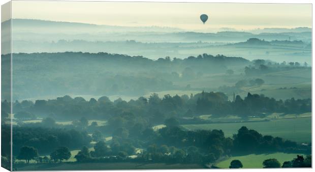 Above the Morning Mist Canvas Print by Peter Walmsley