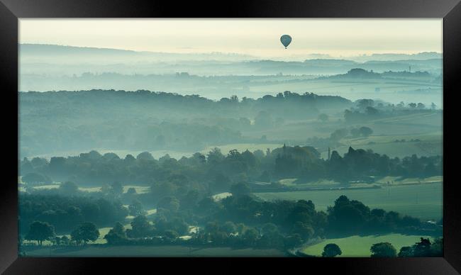 Above the Morning Mist Framed Print by Peter Walmsley
