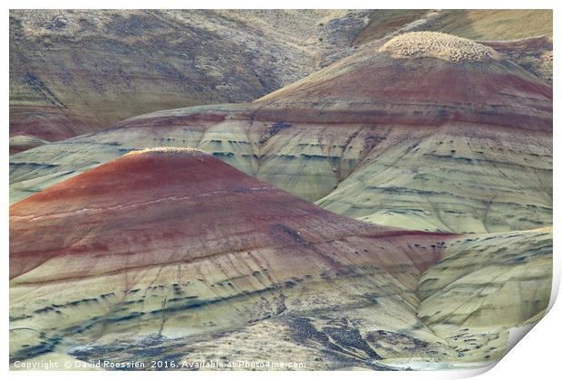 Painted Hills of Oregon Print by David Roossien