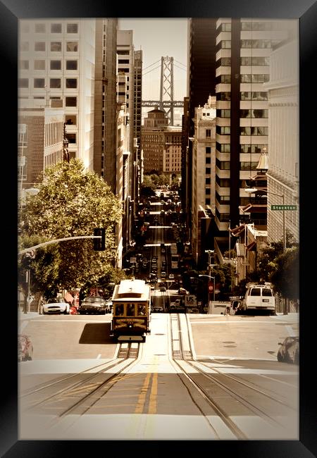 California Street SAN FRANCISCO Framed Print by Melanie Viola