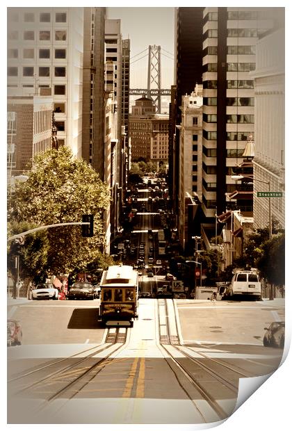 California Street SAN FRANCISCO Print by Melanie Viola