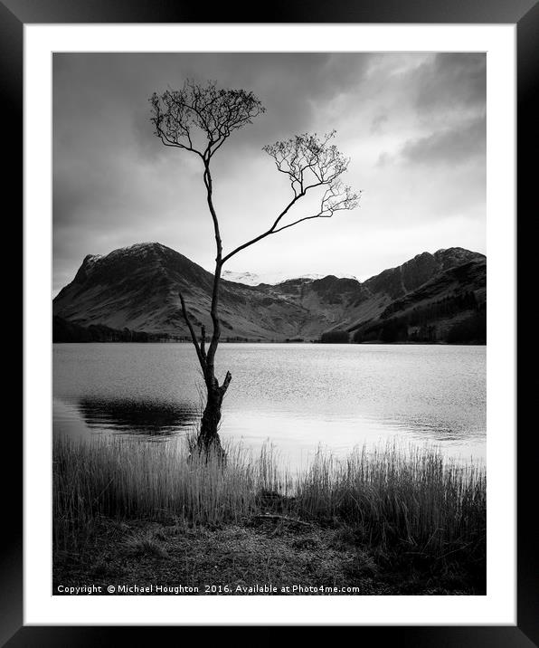Fleetwith Pike & Haystacks Framed Mounted Print by Michael Houghton