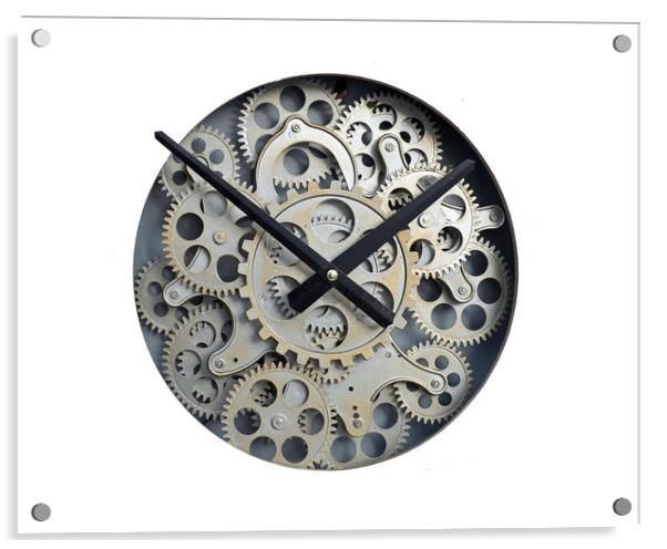 Clock Acrylic by Victor Burnside
