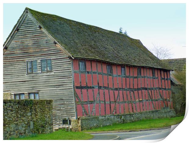 parliament barn,winforton herefordshire uk Print by paul ratcliffe