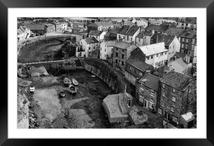 Staithes Framed Mounted Print by Peter Towle