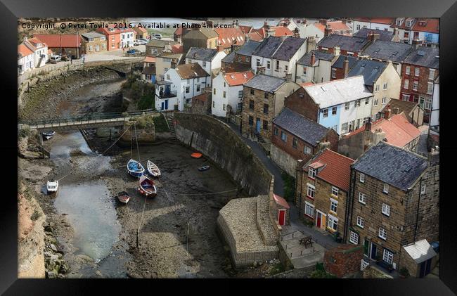 Staithes Framed Print by Peter Towle
