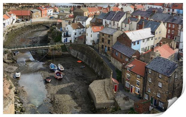 Staithes Print by Peter Towle