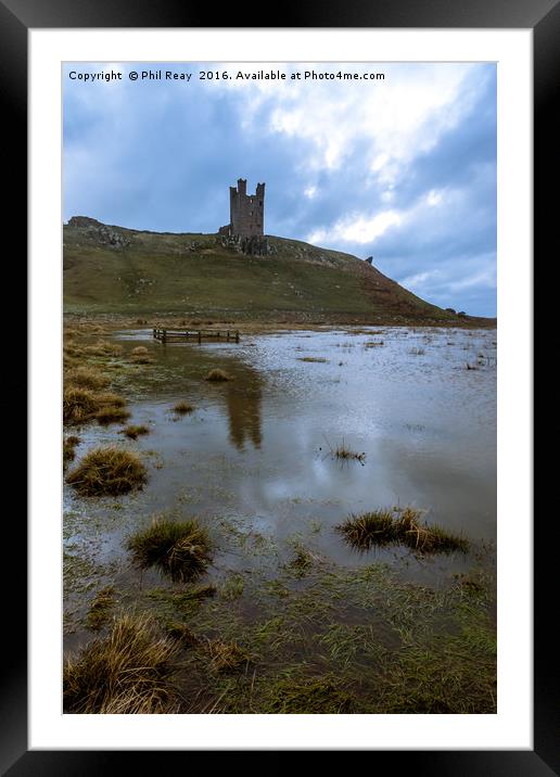 Dunstanburgh Castle, Northunberland Framed Mounted Print by Phil Reay
