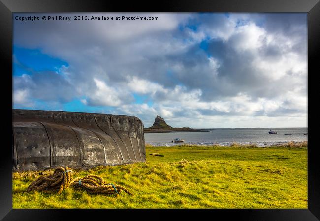 Lindisfarne Castle, Holy Island,Northumberland Framed Print by Phil Reay