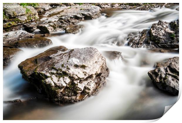 Rocks in the stream - Abstract. Print by Paul Cullen