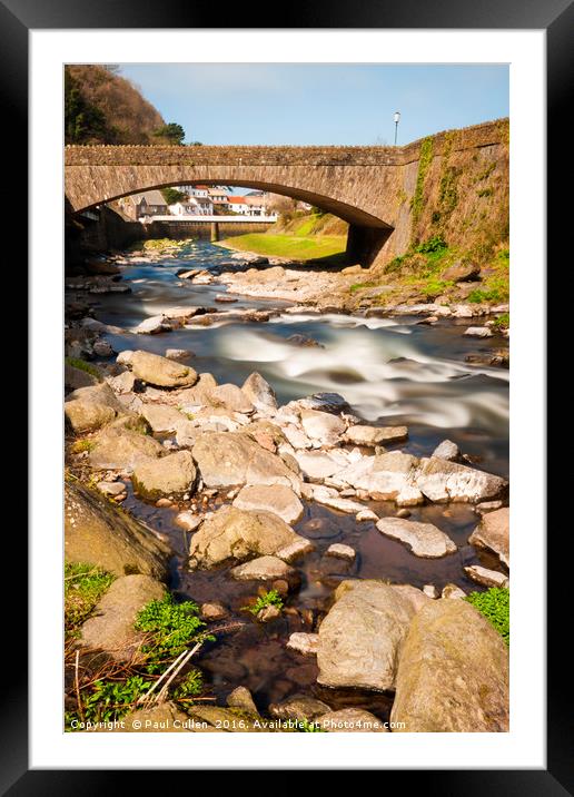 The River Lyn at Lynmouth Devon. Framed Mounted Print by Paul Cullen
