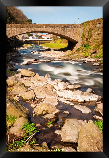 The River Lyn at Lynmouth Devon. Framed Print by Paul Cullen
