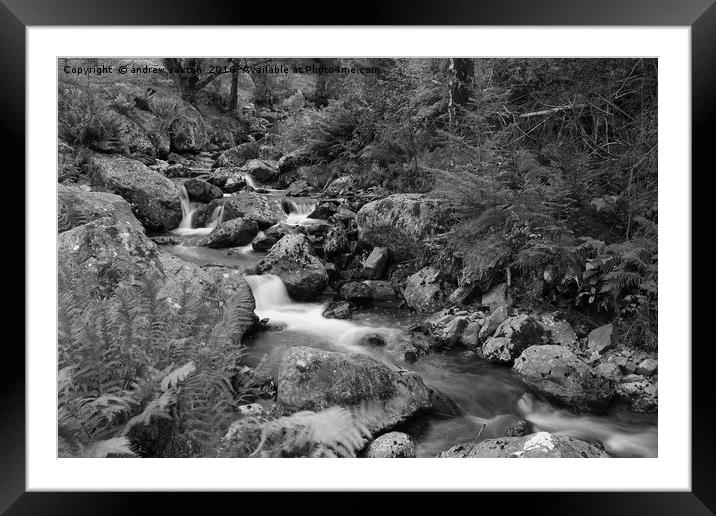 GREY WATER Framed Mounted Print by andrew saxton