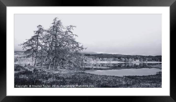 Loch Tulla Framed Mounted Print by Stephen Taylor