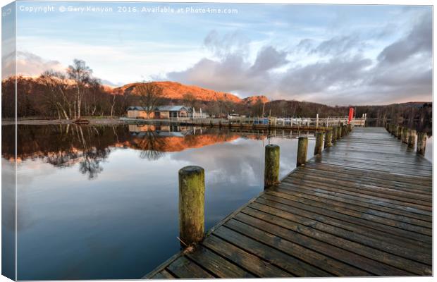 Early Morning At Coniston Canvas Print by Gary Kenyon