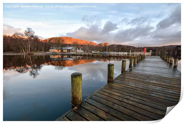 Early Morning At Coniston Print by Gary Kenyon