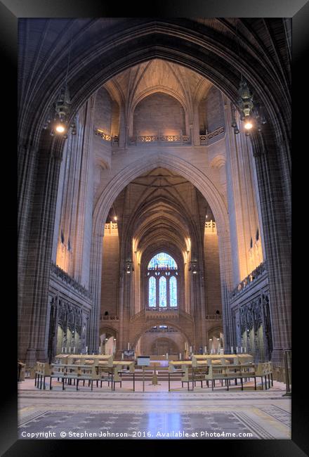 Anglican Cathedral Framed Print by Stephen Johnson