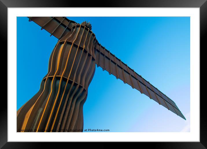 Angel of the North Framed Mounted Print by andrew blakey
