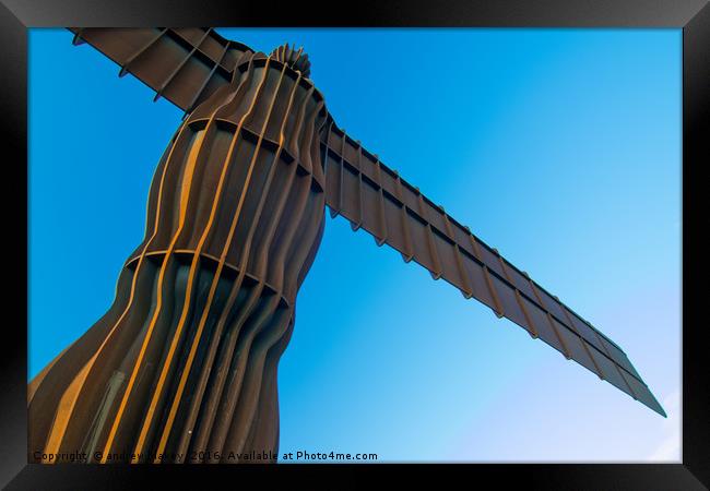 Angel of the North Framed Print by andrew blakey