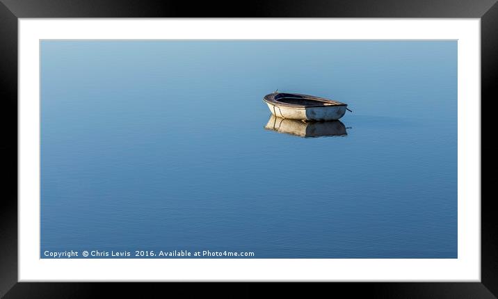 Tranquil Framed Mounted Print by Chris Lewis