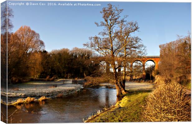 Eynsford Viaduct Canvas Print by Dawn Cox