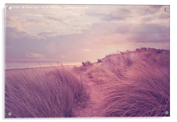Winterton Beach Acrylic by Dawn Cox