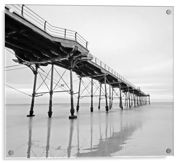 Saltburn Pier Acrylic by David McCulloch