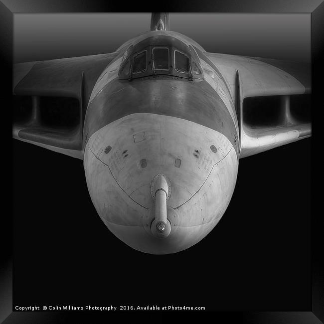 The Avro Vulcan BW Framed Print by Colin Williams Photography