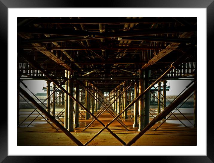 Along The Pier Framed Mounted Print by graham young