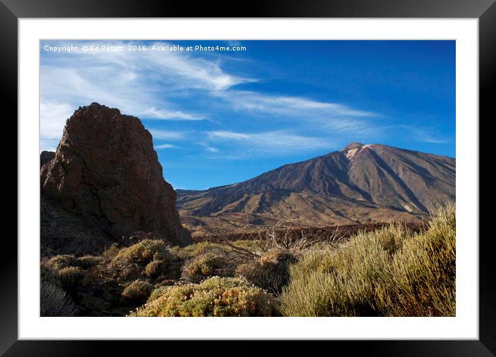 Mount Teide, Tenerife Framed Mounted Print by Ed Pettitt