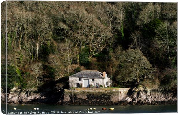lone cottage Canvas Print by Kelvin Rumsby