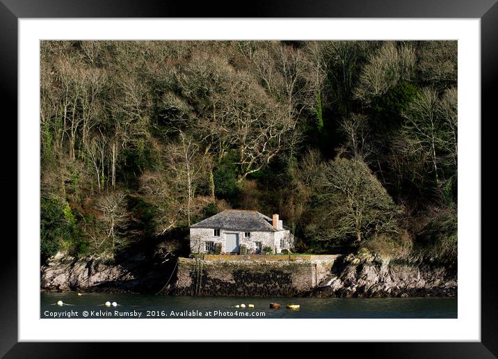 lone cottage Framed Mounted Print by Kelvin Rumsby
