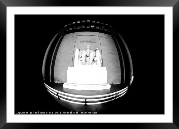 Lincoln Memorial Framed Mounted Print by Naufragus Simia