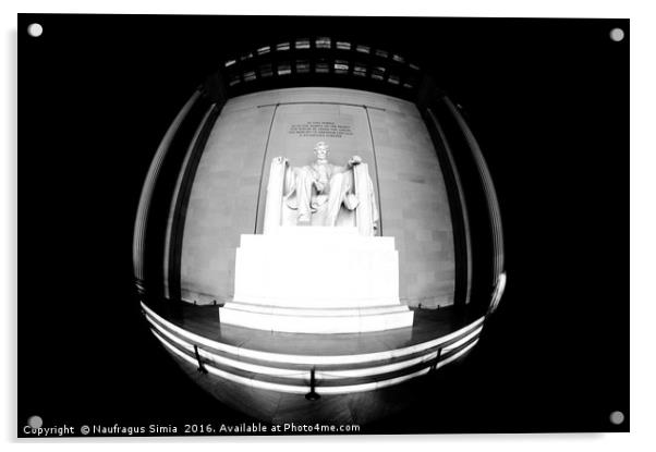 Lincoln Memorial Acrylic by Naufragus Simia