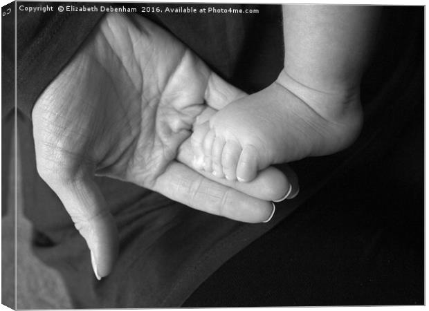 Nurture; Mother and Baby Canvas Print by Elizabeth Debenham
