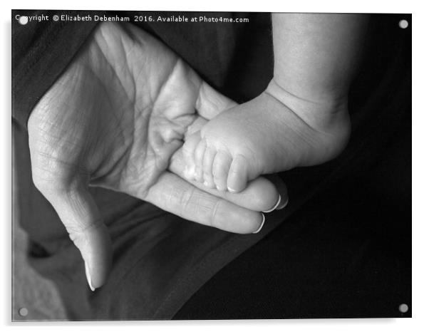 Nurture; Mother and Baby Acrylic by Elizabeth Debenham