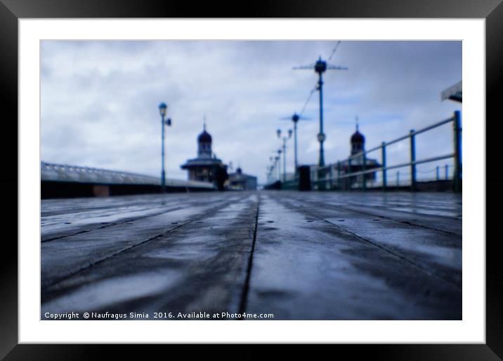 Pier Framed Mounted Print by Naufragus Simia