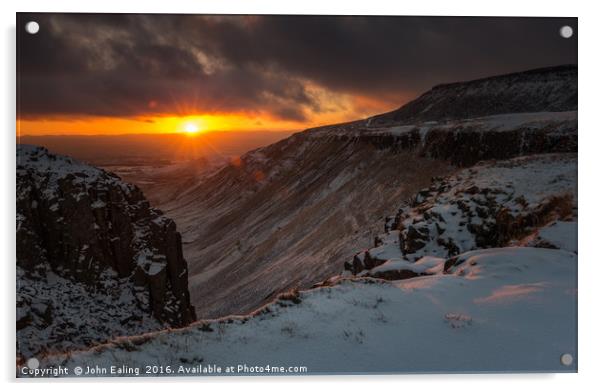 High Cup Gill at Sunset Acrylic by John Ealing