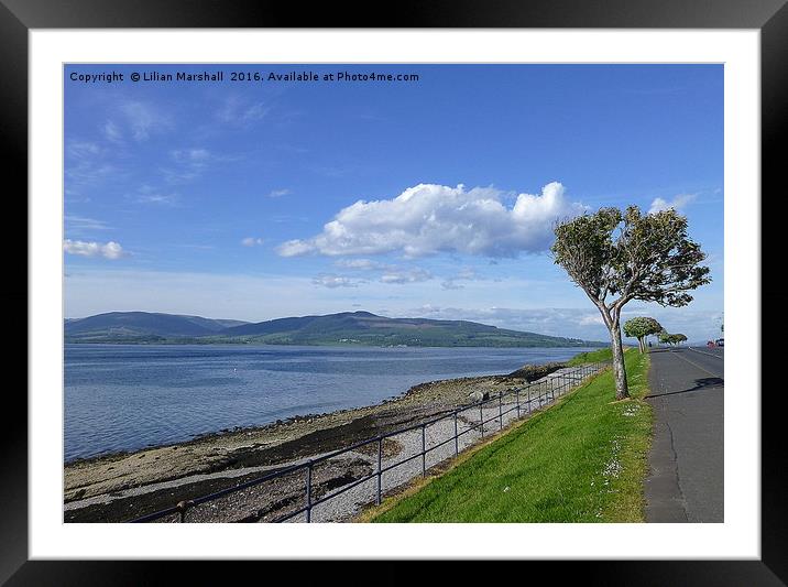 Rothesay Isle of Bute.  Framed Mounted Print by Lilian Marshall
