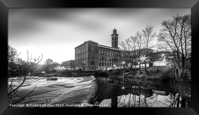 Salts Mill Framed Print by Richard Whitley